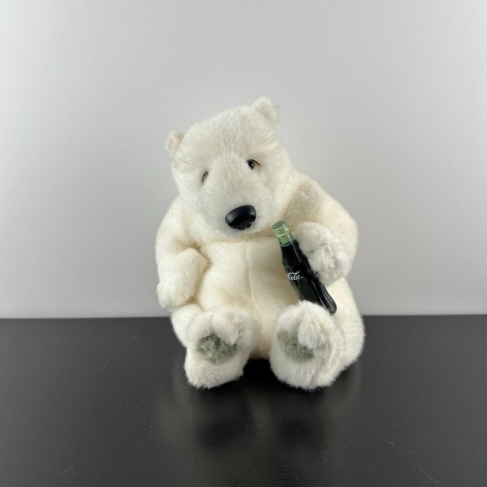 Everything Coca Cola Plush Polar Bear Brand Bean Bag Stuffed Animal 8” Beanie